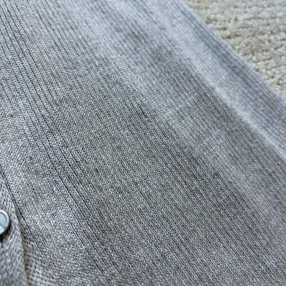 Eileen Fisher Italian Yarn Ribbed Duster Cardigan Gray Size XS Minimalist - Picture 6 of 8